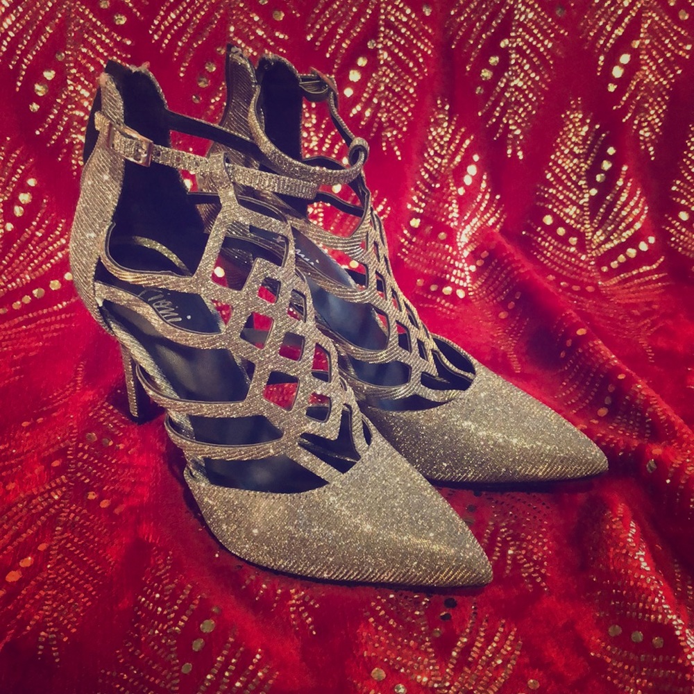 Fioni Zipper Bling Heels